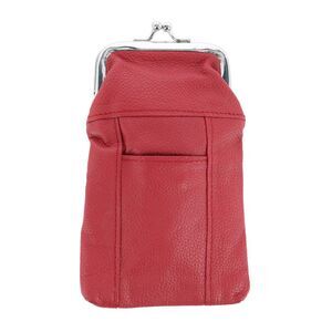 CTM Women's Leather Cigarette Case with Lighter Pocket